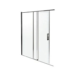 Душевая дверь Contra 170х195 см, матовый, 8 мм, черный профиль E22C170-BL Jacob Delafon