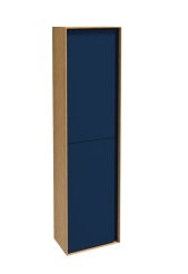 Шкаф-колонна Rythmik pure 40х25х150 см, тёмно-синий лак, 4 полки, 2 дверцы, правый, подвесной монтаж EB1774D-M67 Jacob Delafon