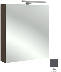 Зеркало Odeon Up 60х65 см, левосторонний, розетка, серый антрацит, с подсветкой EB795GRU-N14 Jacob Delafon