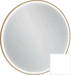 Зеркало Odeon Rive Gauche 90х90 см, лакированная рама белый сатин, с подсветкой EB1290-F30 Jacob Delafon