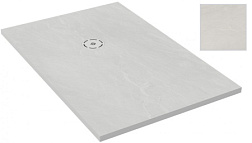 Поддон Singulier 120х90х3 см, жемчужно-белый, матовый, антискользящее покрытие, прямоугольный, Neoroc E67023-MAM Jacob Delafon