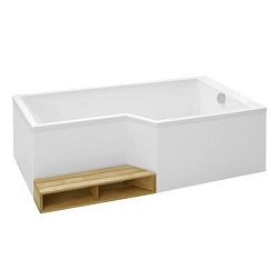 Акриловая ванна Bain-Douche Neo 170х90 см, правосторонняя, асимметричная E6D002R-00 Jacob Delafon