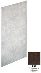 Декоративная панель на стену Panolux 120х233,5 см, старинное железо, антибактериальное покрытие E63000-D43 Jacob Delafon