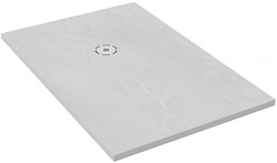 Поддон Singulier 170х90х3 см, антискользящее покрытие, жемчужно-белый, прямоугольный, Neoroc E67028-MAM Jacob Delafon