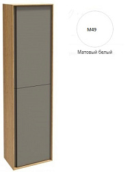 Шкаф-колонна Rythmik pure 40х150х25 см, белый лак матовый, 2 дверцы, 3 съемные стеклянные полочки и 1 фиксированная, правый, подвесной монтаж EB1774D-M49 Jacob Delafon