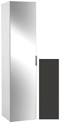 Шкаф-колонна Odeon Up 35х34х147 см, серый антрацит, 1 зеркальная дверца, с тремя встроенными полками, реверсивная установка двери, подвесной монтаж EB873-N14 Jacob Delafon