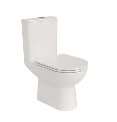 Унитаз-компакт Stil 36х63,5 см, микролифт, быстросъемное, универсальный выпуск, нижняя подводка, безободковый, с сиденьем E38566-00 Jacob Delafon