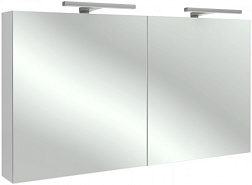 Зеркало 120х65 см, шкаф, с подсветкой, белый блестящий, с подсветкой EB798RU-N18 Jacob Delafon