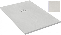 Поддон Singulier 90х90х3 см, жемчужно-белый, антискользящее покрытие, Neoroc, квадратный E67033-MAM Jacob Delafon