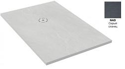 Поддон Singulier 170х90х3 см, антискользящее покрытие, серый сланец, Neoroc, прямоугольный E67028-NAD Jacob Delafon