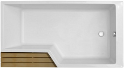 Акриловая ванна Bain-Douche Neo 150х80 см, правосторонняя, асимметричная E6D119R-00 Jacob Delafon