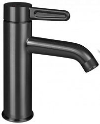 Смеситель для умывальника Nouvelle Vague матовый черный, антикальк, чёрный цвет, неповоротный излив, с донным клапаном E78335-BLV Jacob Delafon