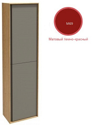 Шкаф-колонна Rythmik pure 40х25х150 см, тёмно-красный матовый, 3 съемные стеклянные полочки и 1 фиксированная, левый, подвесной монтаж EB1774G-M69 Jacob Delafon