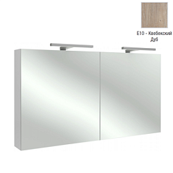 Зеркало 120х65 см, шкаф, квебекский дуб, светодиодная подсветка, с подсветкой EB798RU-E10 Jacob Delafon