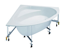 Акриловая ванна Domo 135х135 см, с каркасом и фронтальной панелью, угловая симметричная E60224-00 Jacob Delafon
