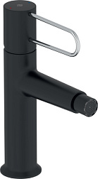 Смеситель для биде Odeon Rive Gauche ручка хром, чёрный цвет, с донным клапаном E21033-CP-BL Jacob Delafon