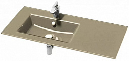 Мебельная раковина Vox 100х46 см, левосторонняя, коричневая глянцевая EB2103-DD4 Jacob Delafon