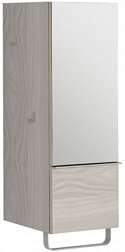 Шкаф Odeon Up 35х34х96 см, дуб шампань, зеркальная дверца, 1 ящик, 2 полочки, шарниры справа, правый EB893D-E19 Jacob Delafon