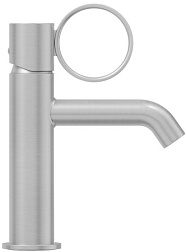 Смеситель для умывальника Vivienne Signature матовый, ручка хром, неповоротный излив, без донного клапана E38682-LB1-G Jacob Delafon