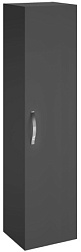 Шкаф-колонна Ola 35х30х140 см, серый антрацит, 1 фиксированная полочка по центру и 4 съемные стеклянные, реверсивная установка двери, подвесной монтаж EB396-N14 Jacob Delafon