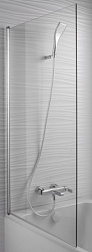 Шторка для ванны Struktura 80х140 см, прозрачная, поворотная E6D042-GA Jacob Delafon