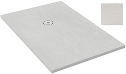 Поддон Singulier 140х80х3 см, жемчужно-белый, матовый, антискользящее покрытие, прямоугольный, Neoroc E67015-MAM Jacob Delafon