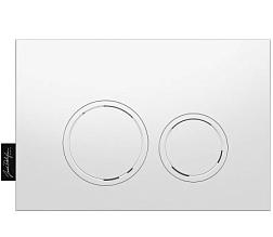 Клавиша смыва матовая, пластик, механическая, белая E38066-MWH Jacob Delafon