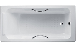 Чугунная ванна Parallel 150х70 см, с отв. для ручек, антискользящее покр. E2949-00 Jacob Delafon