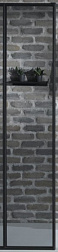 Дополнительная секция для душ. ограждения Nouvelle Vague 40х200 см, тонированное стекло, 6 мм, черный профиль E94WI40-VTG Jacob Delafon