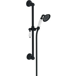 Душевой гарнитур Louise матовый, 1 режим ручной лейки, чёрный цвет E24364-BL Jacob Delafon