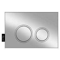 Клавиша смыва круглая, пластик, механическая, хром E38066-CP Jacob Delafon