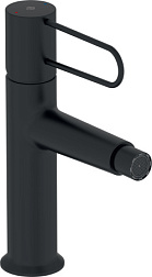 Смеситель для биде Odeon Rive Gauche ручка черная, чёрный цвет, с донным клапаном E21033-BL-BL Jacob Delafon