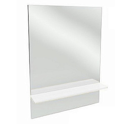 Зеркало Struktura 79х107,2 см, высокое, с белой полкой EB1213-N18 Jacob Delafon