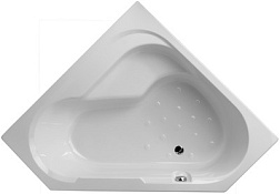 Акриловая ванна Bain-douche 145х145 см, с антискользящим покрытием, правосторонняя, угловая симметричная E6221-00 Jacob Delafon