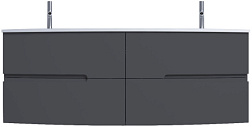 Модуль под раковину Nona 140х51,1х52 см, 4 ящика, серый антрацит глянцевый EB1891RU-442 Jacob Delafon
