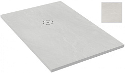 Поддон Singulier 120х80х3 см, жемчужно-белый, матовый, антискользящее покрытие, Neoroc, прямоугольный E67013-MAM Jacob Delafon