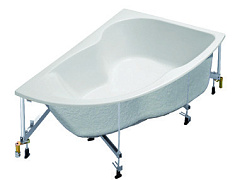 Акриловая ванна Micromega Duo 150х100 см, правосторонняя, с каркасом и панелью, асимметричная E60220-00 Jacob Delafon